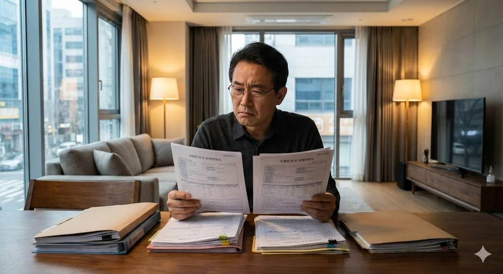 실손보험 건강보험 차이 — 뭐부터 가입해야 손해 없을까? 2 실손보험 건강보험 차이 비교 고민하는 장면