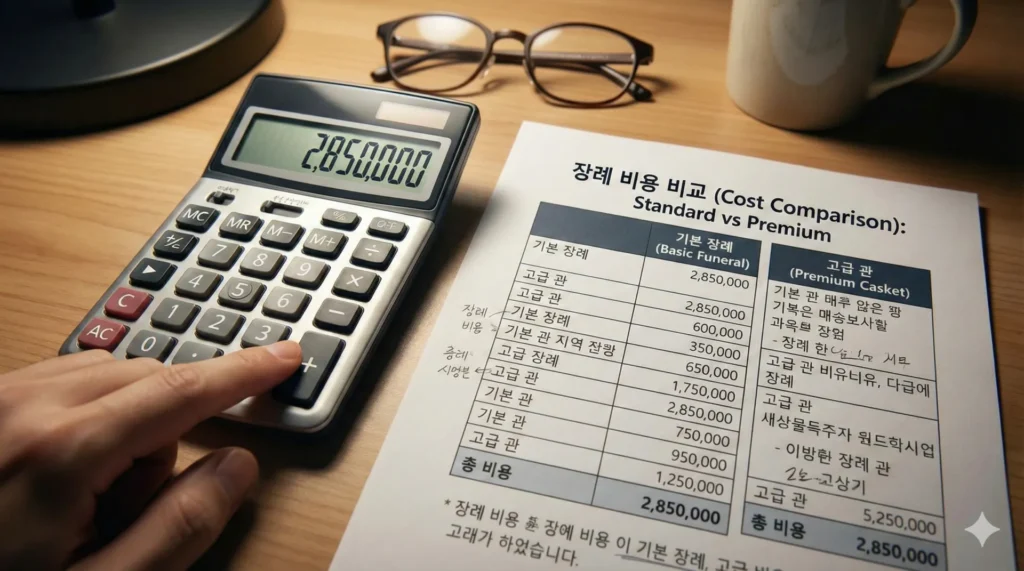 반려견 장례 비용 바가지 안 쓰는 법: 평균 가격과 장례식장 상술 주의 4 표준 장례 비용과 프리미엄 비용을 비교하는 가격표와 계산기