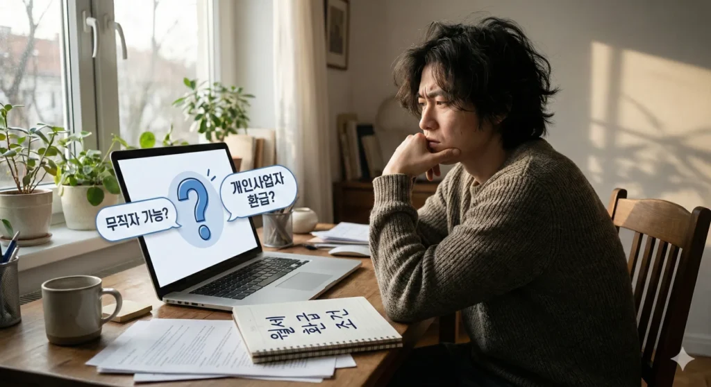 무직자/사업자도 가능? 까다로운 조건 완벽 분석 & 기간 지난 월세 5년 치 한방에 받는 법 (경정청구) 2 무직자 개인사업자 월세 환급금 조건 확인