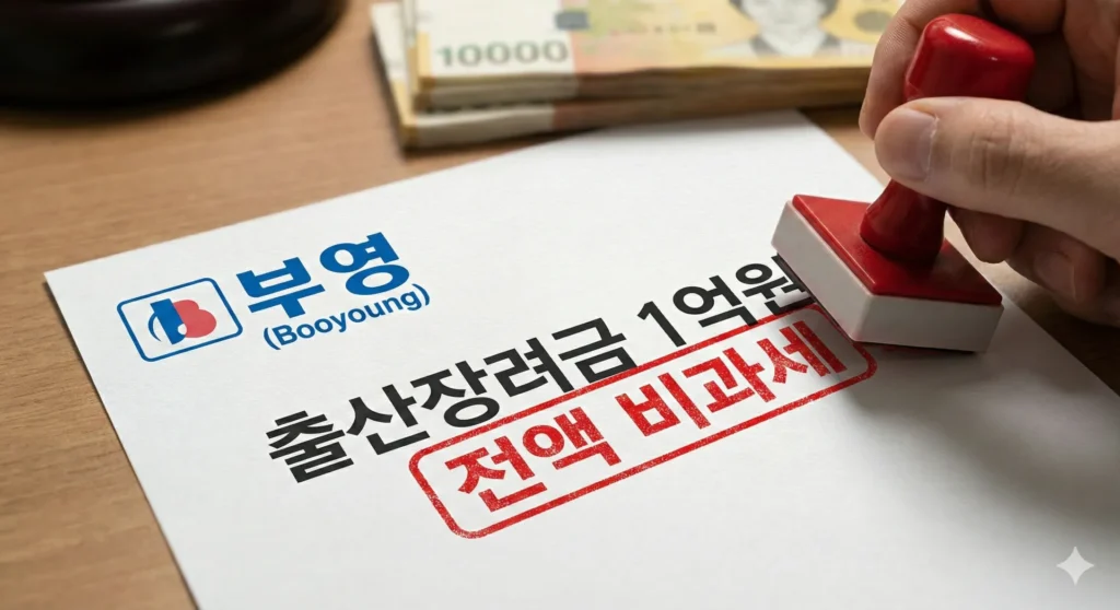 부영 출산장려금 1억: 전액 비과세 혜택 및 기업별 지원금 리스트 (2026) 3 부영 출산장려금 전액 비과세 확인 서류